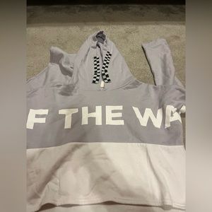 Vans off the wall cropped hoodie